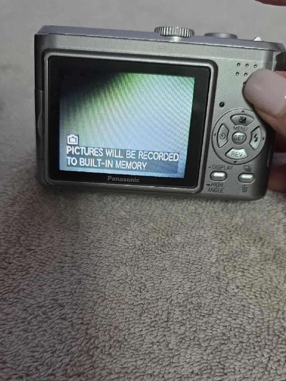 Panasonic Lumix Silver Compact Digital Camera - Silver Includes Kenneth Cole Bag